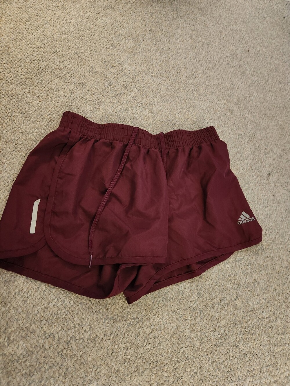 Adidas Women's Burgundy Running Shorts